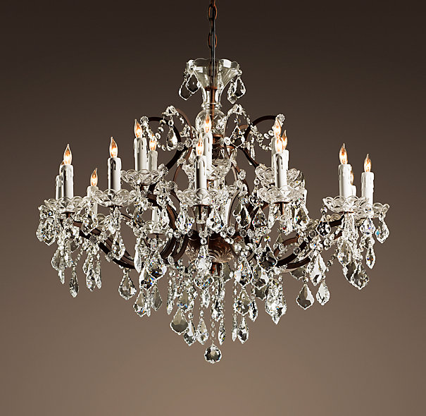 restoration hardware glass chandelier